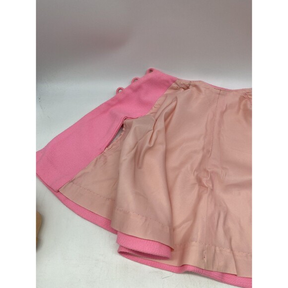 Adorable Pink Little Girls Cape w￼/ 3 Buttons Arm holes 18” Long 1960s Poncho - Picture 7 of 16